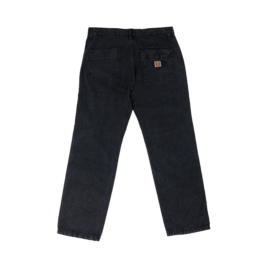 Superego Celana Jeans Pria Size 28-38 Loose Fit Fatigue Long Pants Denim Snow Black SFP01E - Image 15