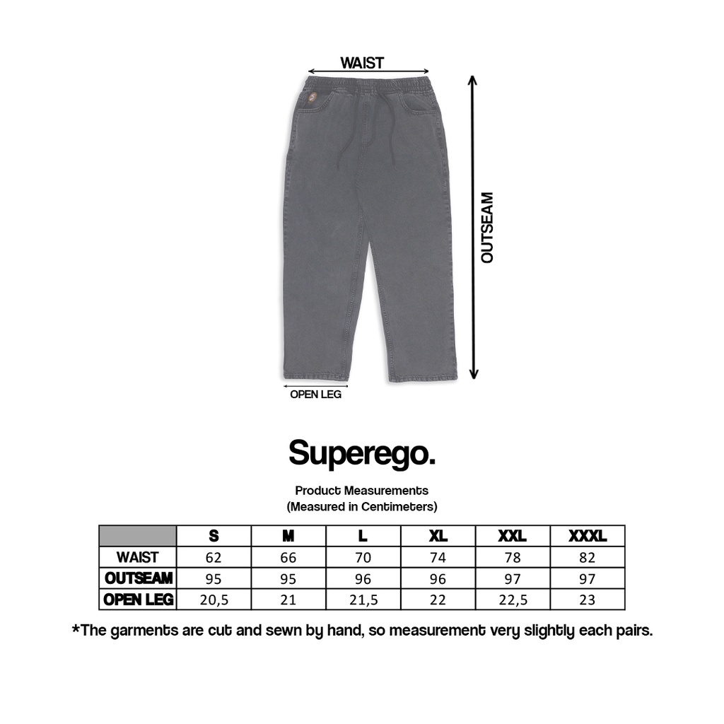 Superego Denim Pants Baggy WIRE Relaxed - Snow Navy BK01 - Image 9