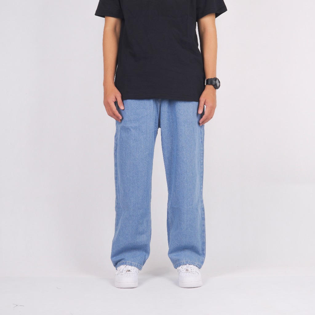 Superego Denim Pants Baggy Relaxed - Blue Wash BPR01G - Image 13