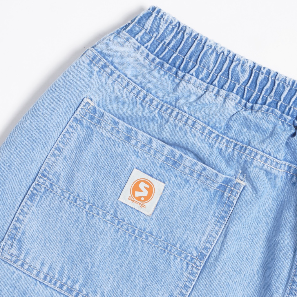 Superego Denim Pants Baggy Relaxed - Blue Wash BPR01G - Image 7
