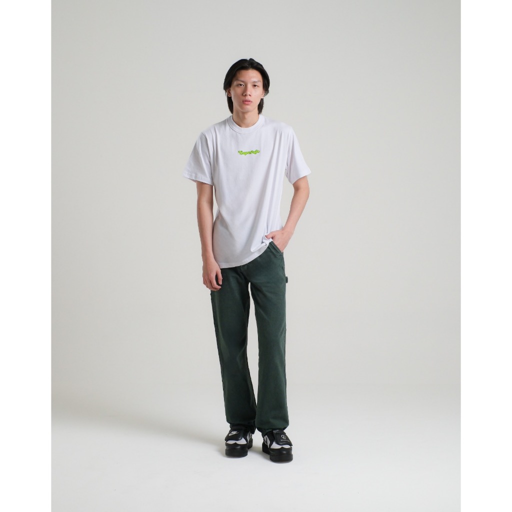 Superego Celana Carpenter Denim Jeans Panjang Utility Standar Olive Green CPS02B - Image 8