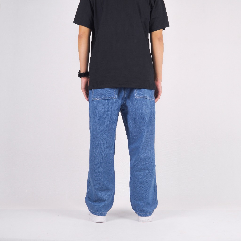 Superego Denim Pants Baggy Relaxed - Light Blue BPR01A - Image 14