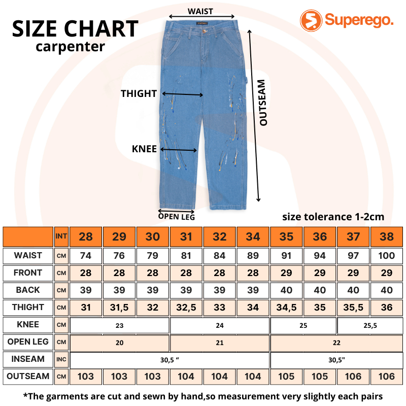 Superego Celana Carpenter Denim Jeans Panjang Utility Standar Olive Green CPS02B - Image 9