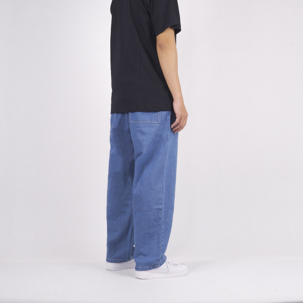 Superego Denim Pants Baggy Relaxed - Light Blue BPR01A - Image 4