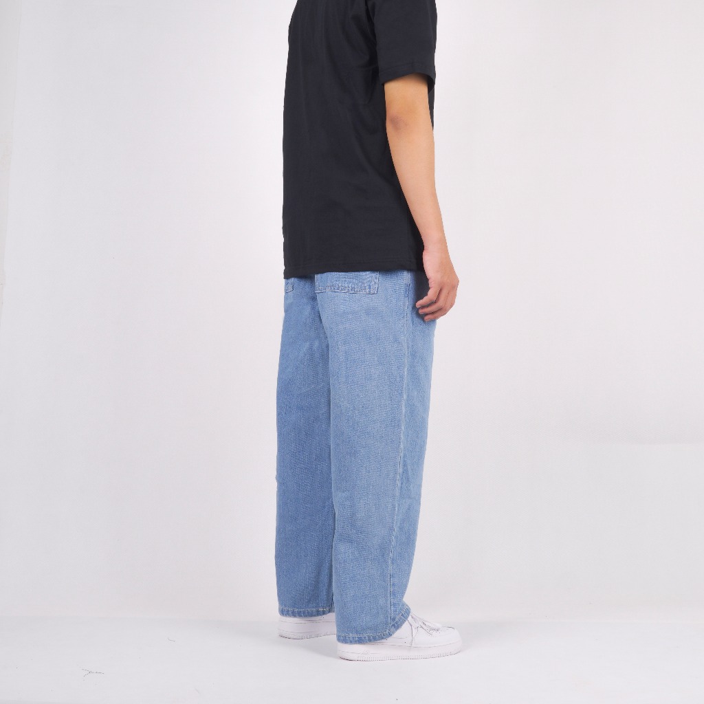 Superego Denim Pants Baggy Relaxed - Blue Wash BPR01G - Image 14