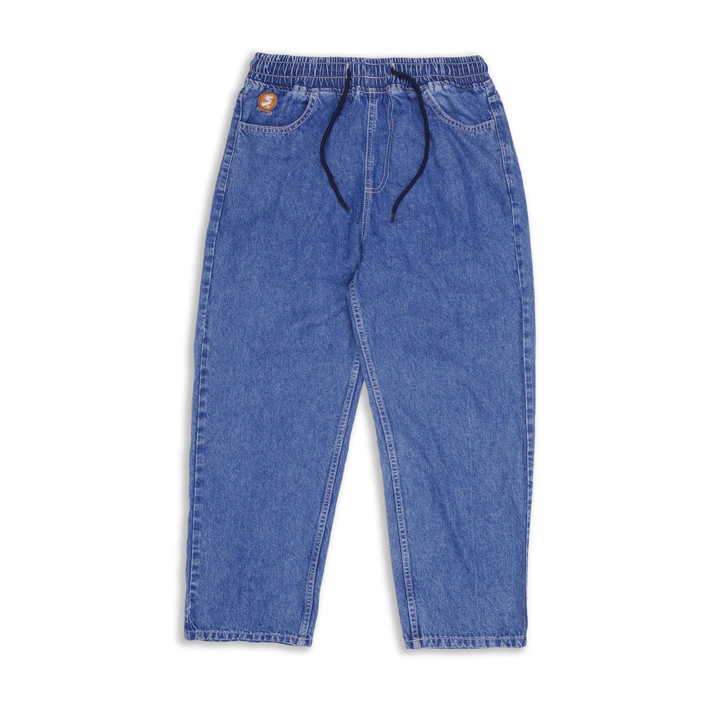 Superego Denim Pants Baggy Relaxed - Light Blue BPR01A - Image 5