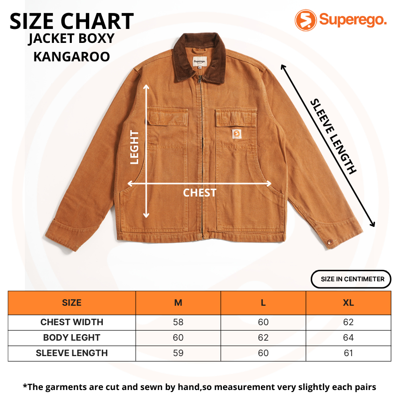 Superego Jacket Boxy Canvas Vintage Kangaroo Olive WJ02B - Image 9
