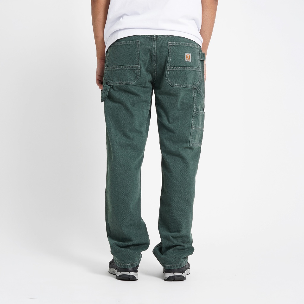 Superego Celana Carpenter Denim Jeans Panjang Utility Standar Olive Green CPS02B - Image 3