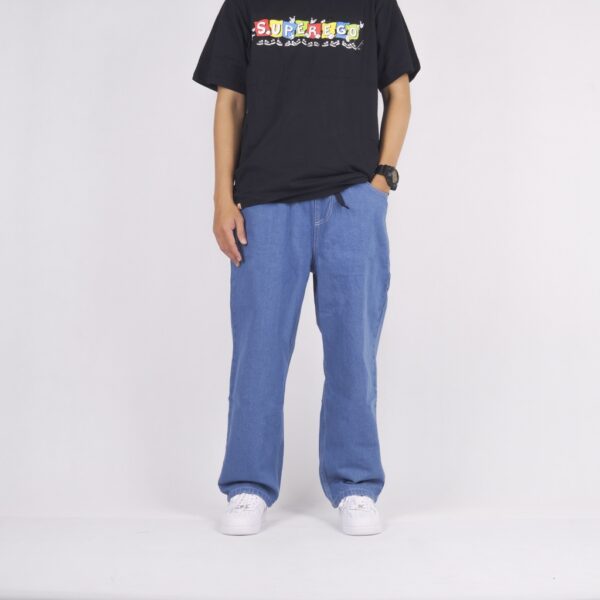 Superego Denim Pants Baggy Relaxed - Light Blue BPR01A