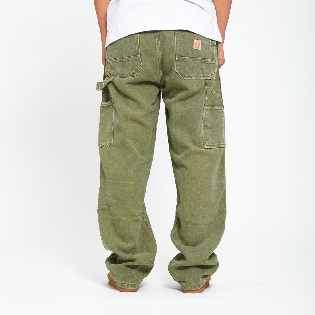 Superego Celana Carpenter Double Knee Canvas Olive CPS07B - Image 3