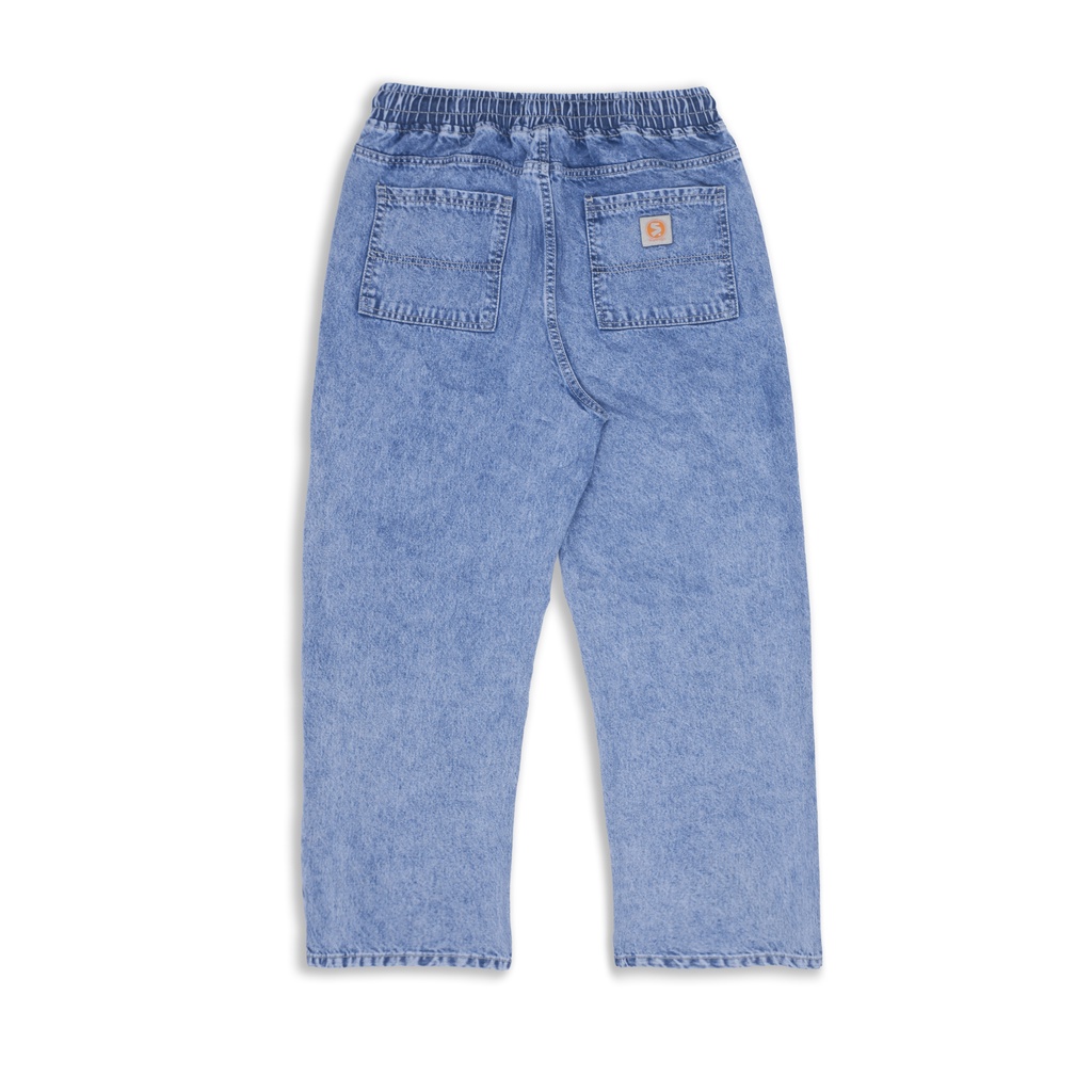 Superego Denim Pants Baggy Relaxed - Snow Light Blue BPR01B - Image 6