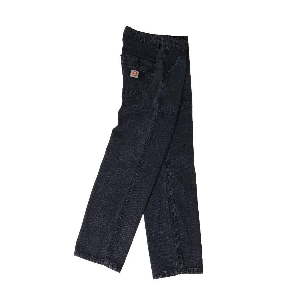 Superego Celana Jeans Pria Size 28-38 Loose Fit Fatigue Long Pants Denim Snow Black SFP01E - Image 16