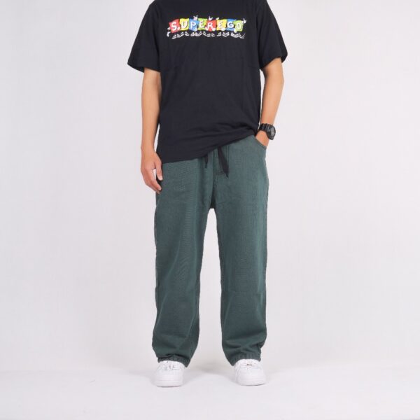 Superego Denim Pants Baggy Relaxed - Olive Green BPR02A