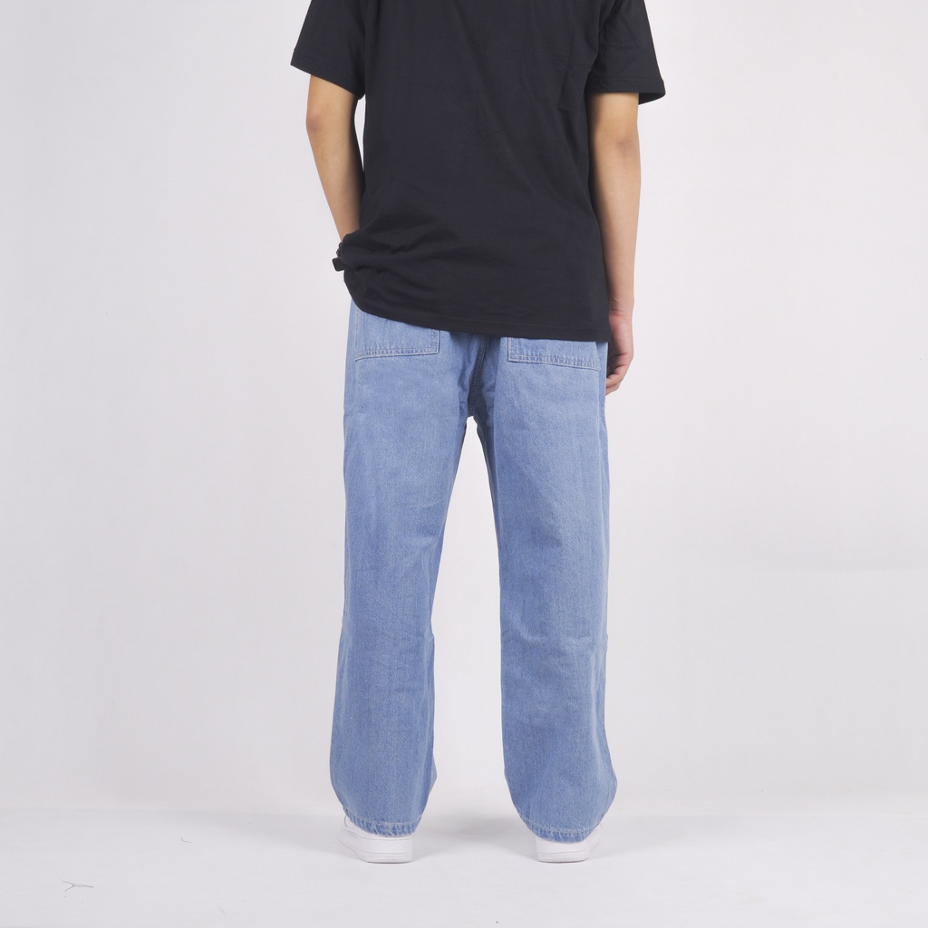 Superego Denim Pants Baggy Relaxed - Blue Wash BPR01G - Image 2