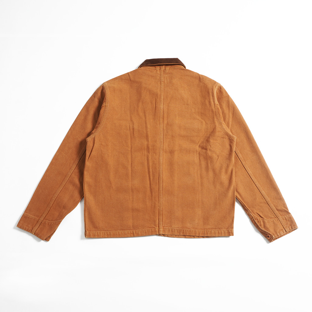 Superego Jacket Boxy Canvas Vintage Kangaroo Mustard WJ02A - Image 3