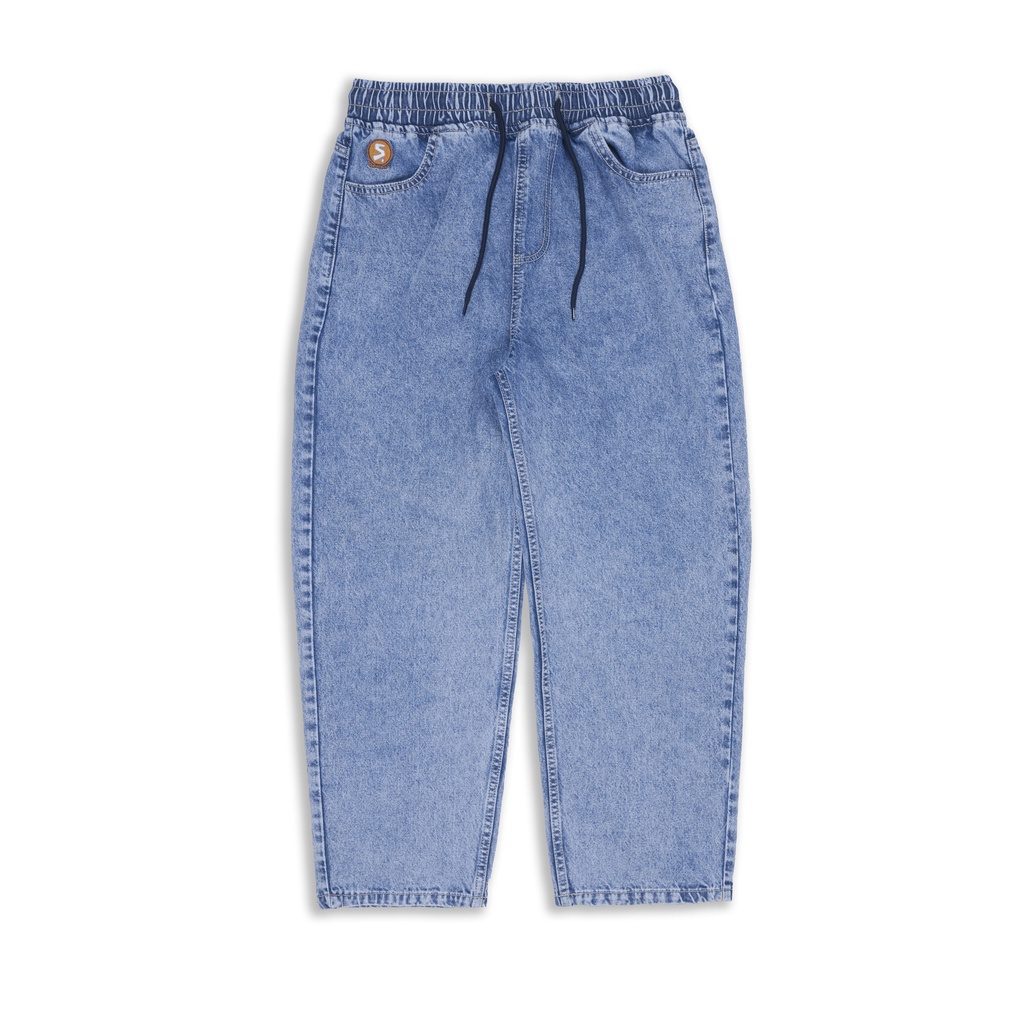 Superego Denim Pants Baggy Relaxed - Snow Light Blue BPR01B - Image 5