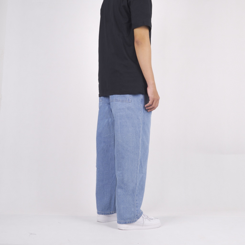 Superego Denim Pants Baggy Relaxed - Blue Wash BPR01G - Image 4