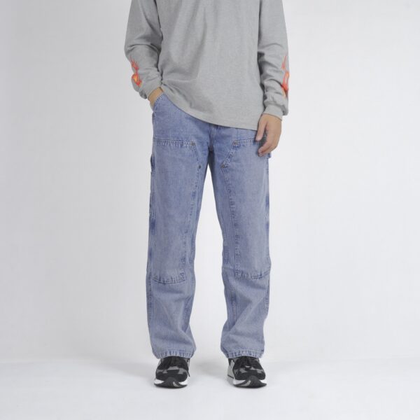Superego celana carpenter denim jeans panjang Snow Light Blue CPS05C