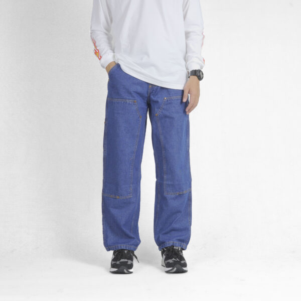 Superego celana carpenter denim jeans panjang Dark Blue CPS05B