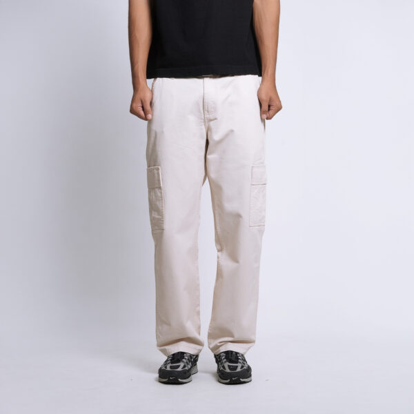 Superego Loosefit Cargo Work Pants Twill Cotton Cream SCPDW02D