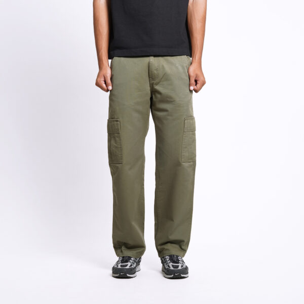 Superego Loosefit Cargo Work Pants Twill Cotton Olive Green SCPDW02B