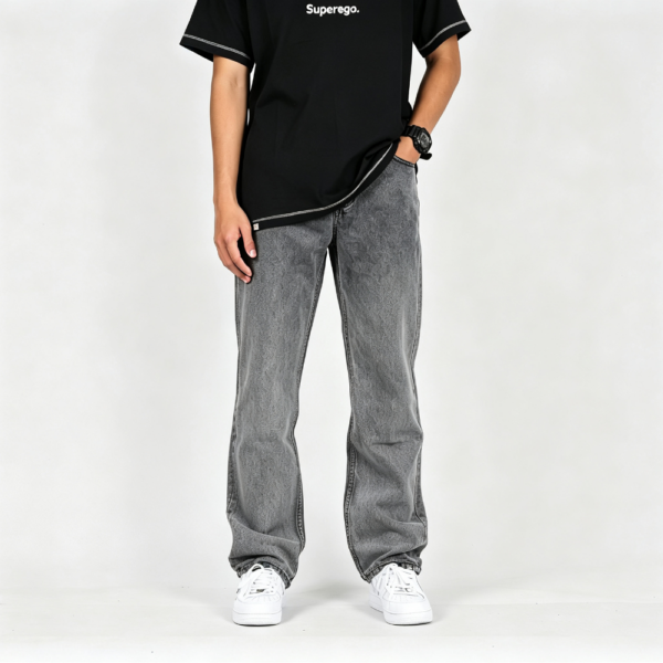 Superego Denim Reguler Pants Snow Light Black SBSF01B