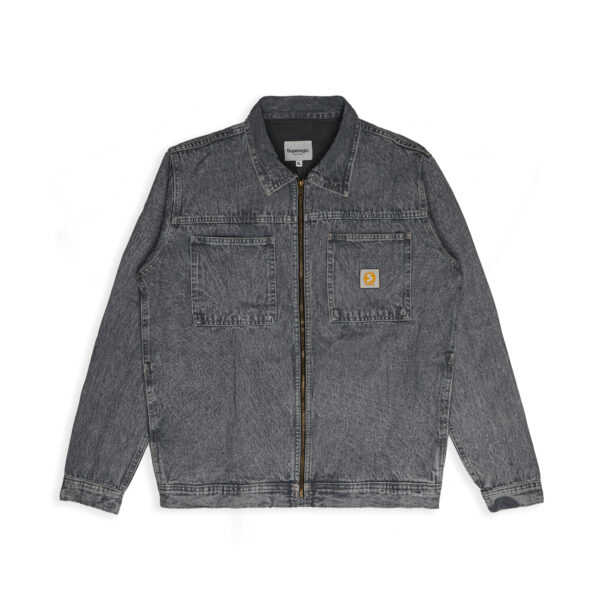 Superego Jacket Work Denim Snow Light Black WJ01B