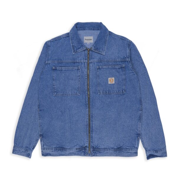 Superego Jacket Work Denim Snow Blue WJ01C