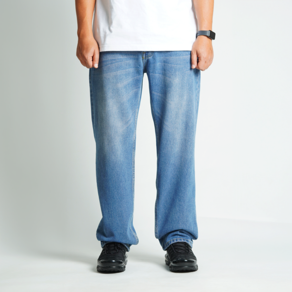 Superego Men’s 13oz Regular Fit Denim Jeans – Light Blue Spray SBP01E