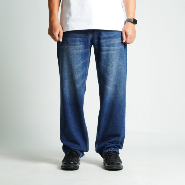 Superego Men’s 13oz Regular Fit Denim Jeans – Dark Blue Spray SBP01D