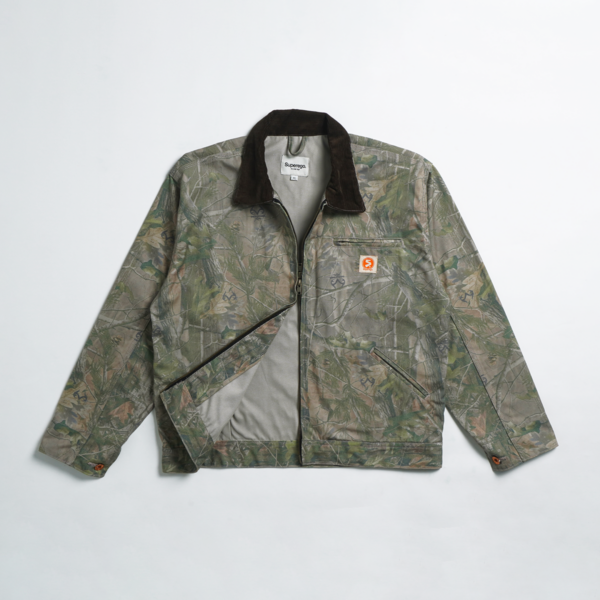 SUPEREGO - Work Jacket Boxy Vintage Canvas Real Tree Double Zipper WJ04C