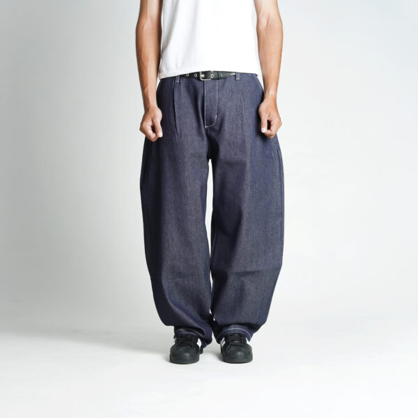 SUPEREGO - Barrel Pants Raw Denim Blue Garment BRD01B