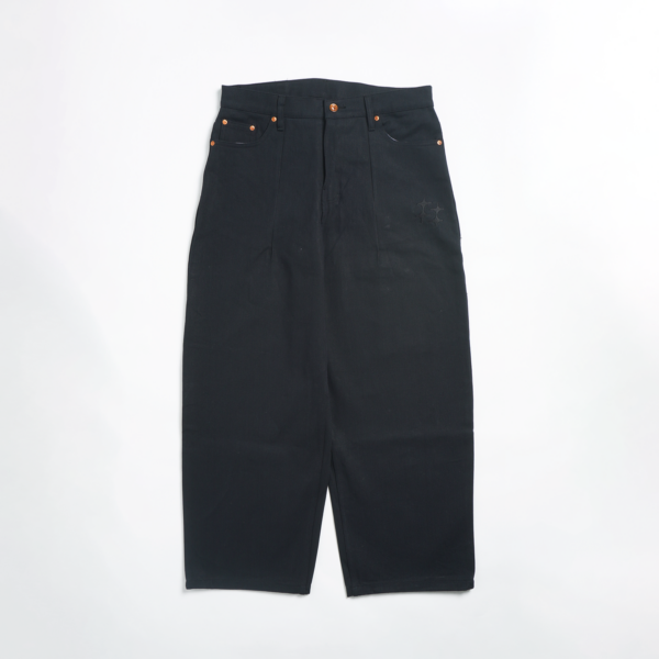 SUPEREGO - Super Baggy Pants Raw Denim Solid Black BPR09A