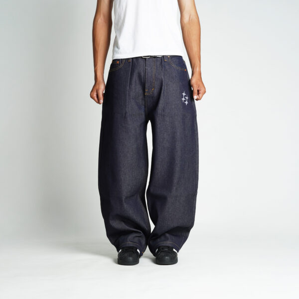 SUPEREGO - Super Baggy Pants Raw Denim Blue Indigo BPR09C